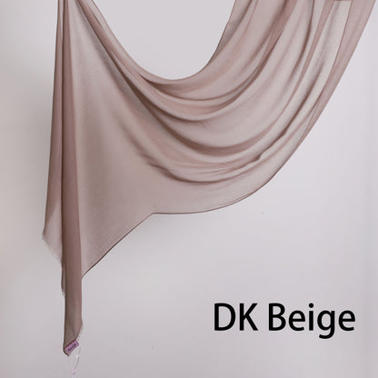 Threaded Linen Plain Khafeef Scarf