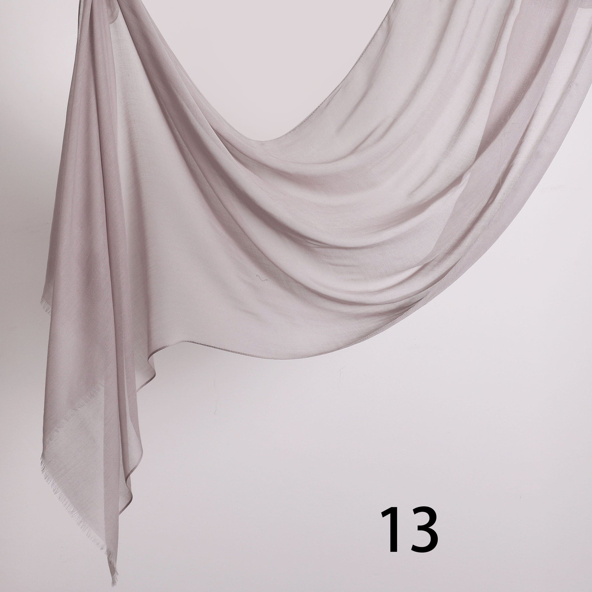 Threaded Linen Plain Khafeef Scarf
