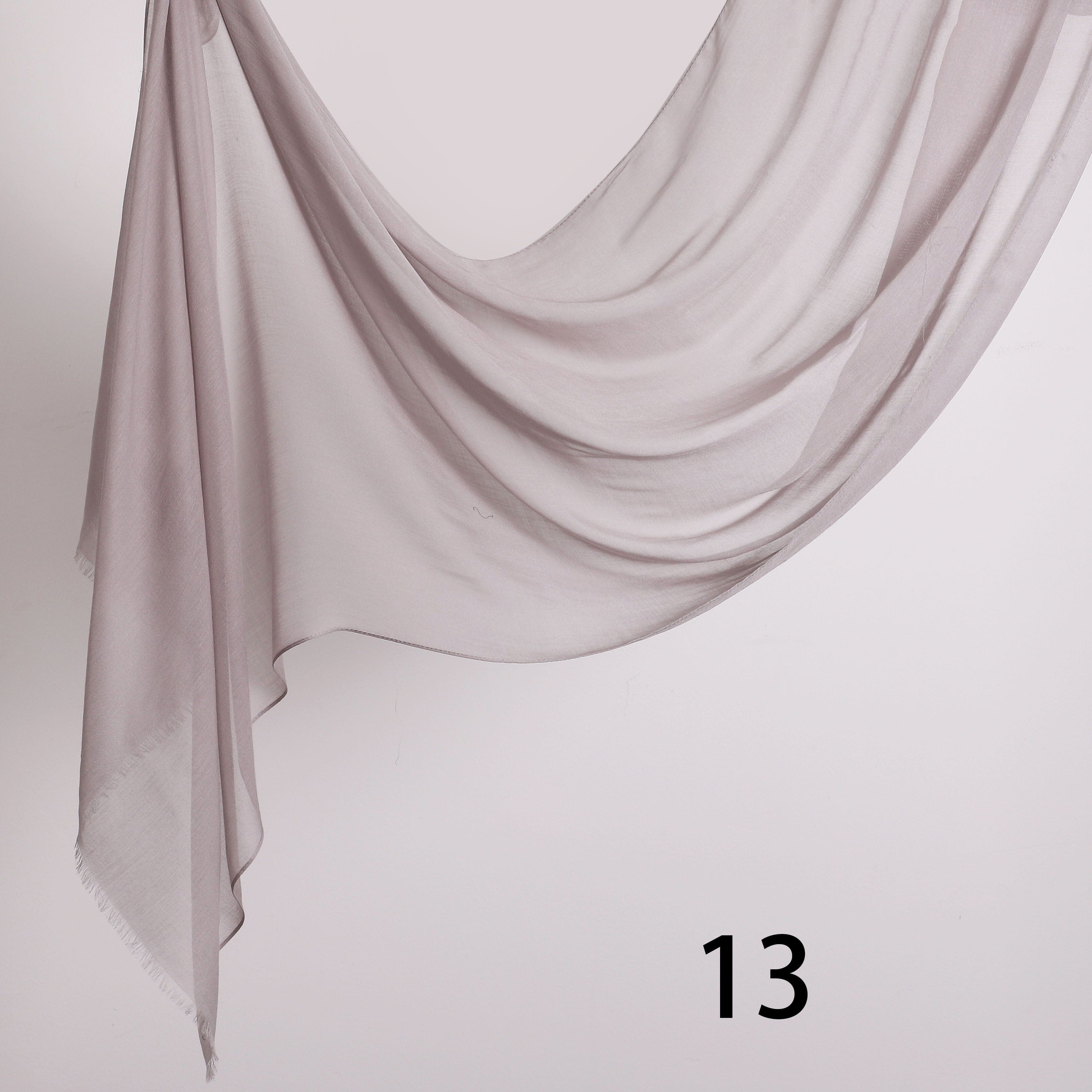 Threaded Linen Plain Khafeef Scarf