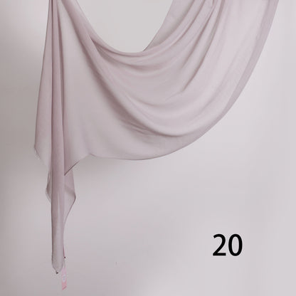 Threaded Linen Plain Khafeef Scarf