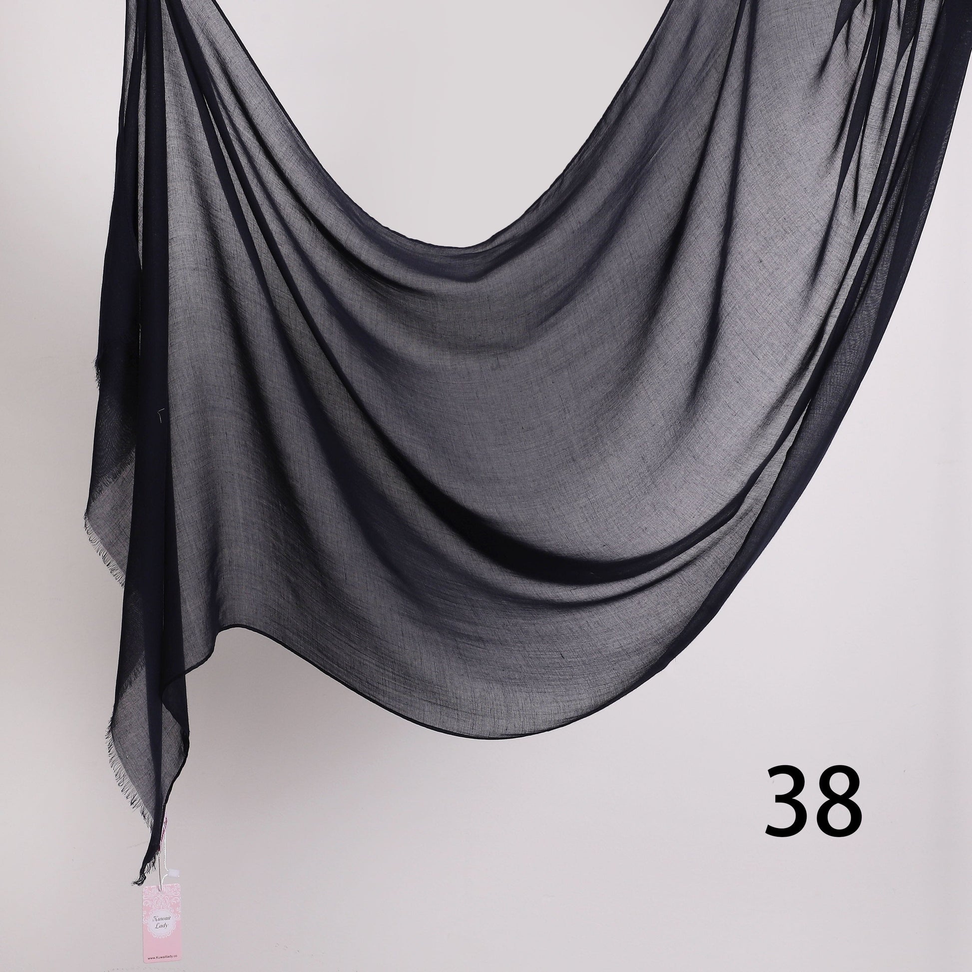 Threaded Linen Plain Khafeef Scarf