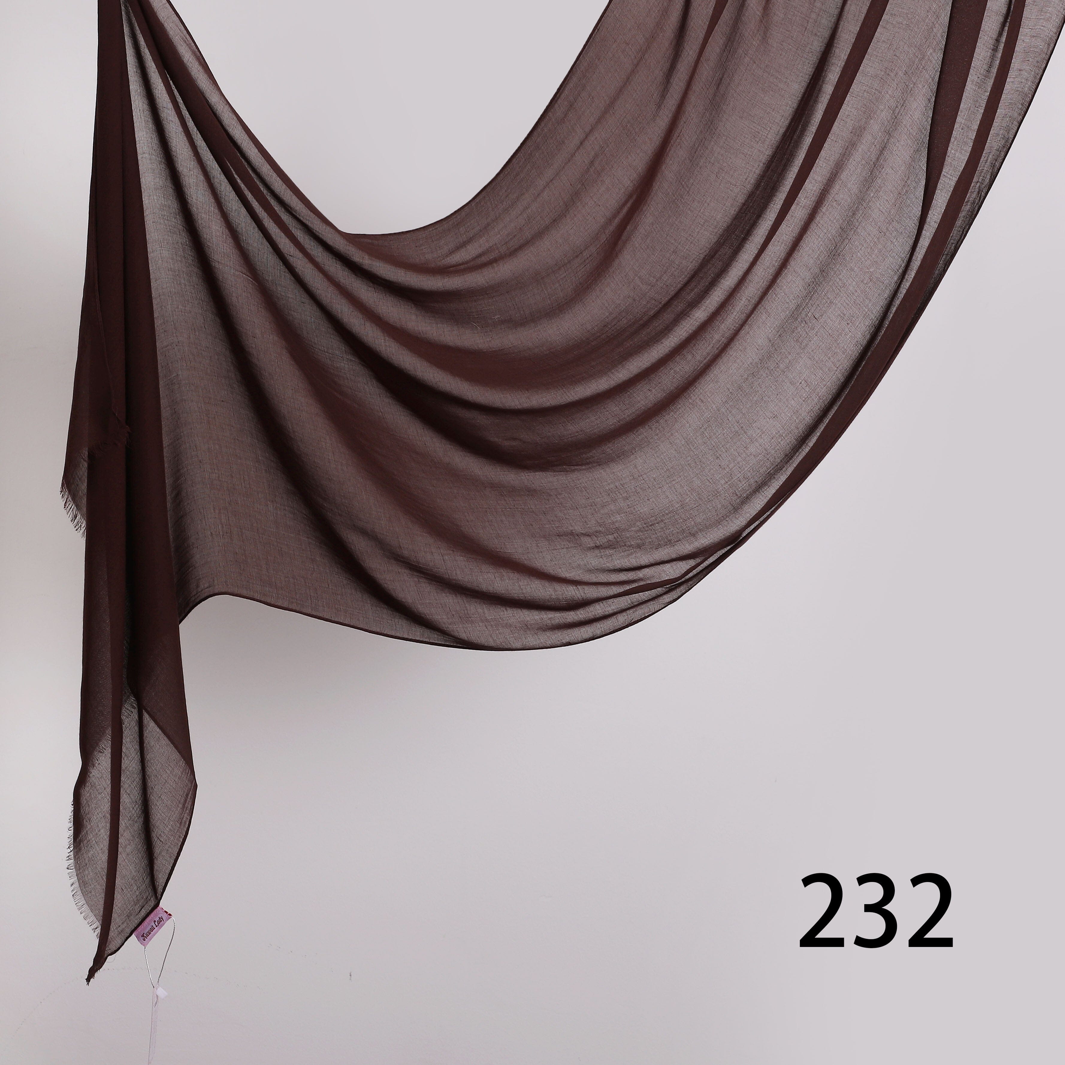 Threaded Linen Plain Khafeef Scarf