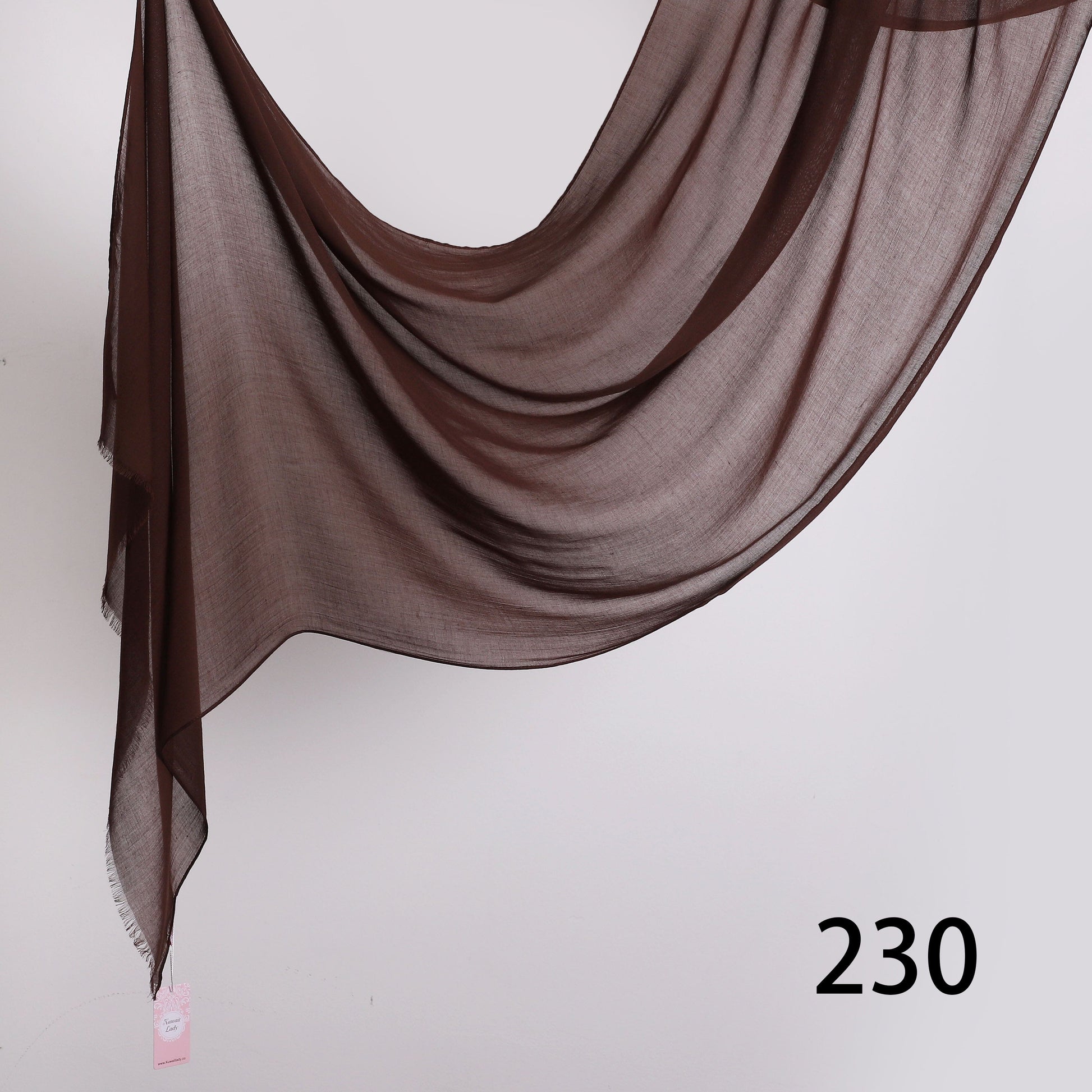 Threaded Linen Plain Khafeef Scarf