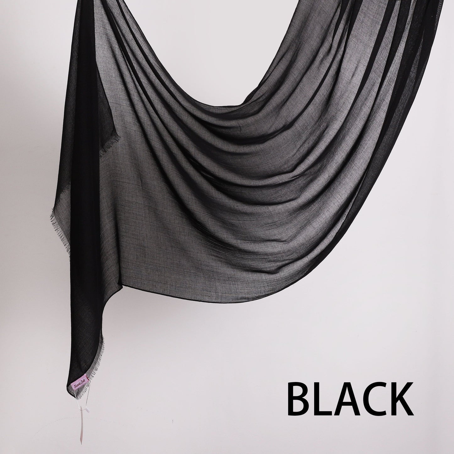 Threaded Linen Plain Khafeef Scarf