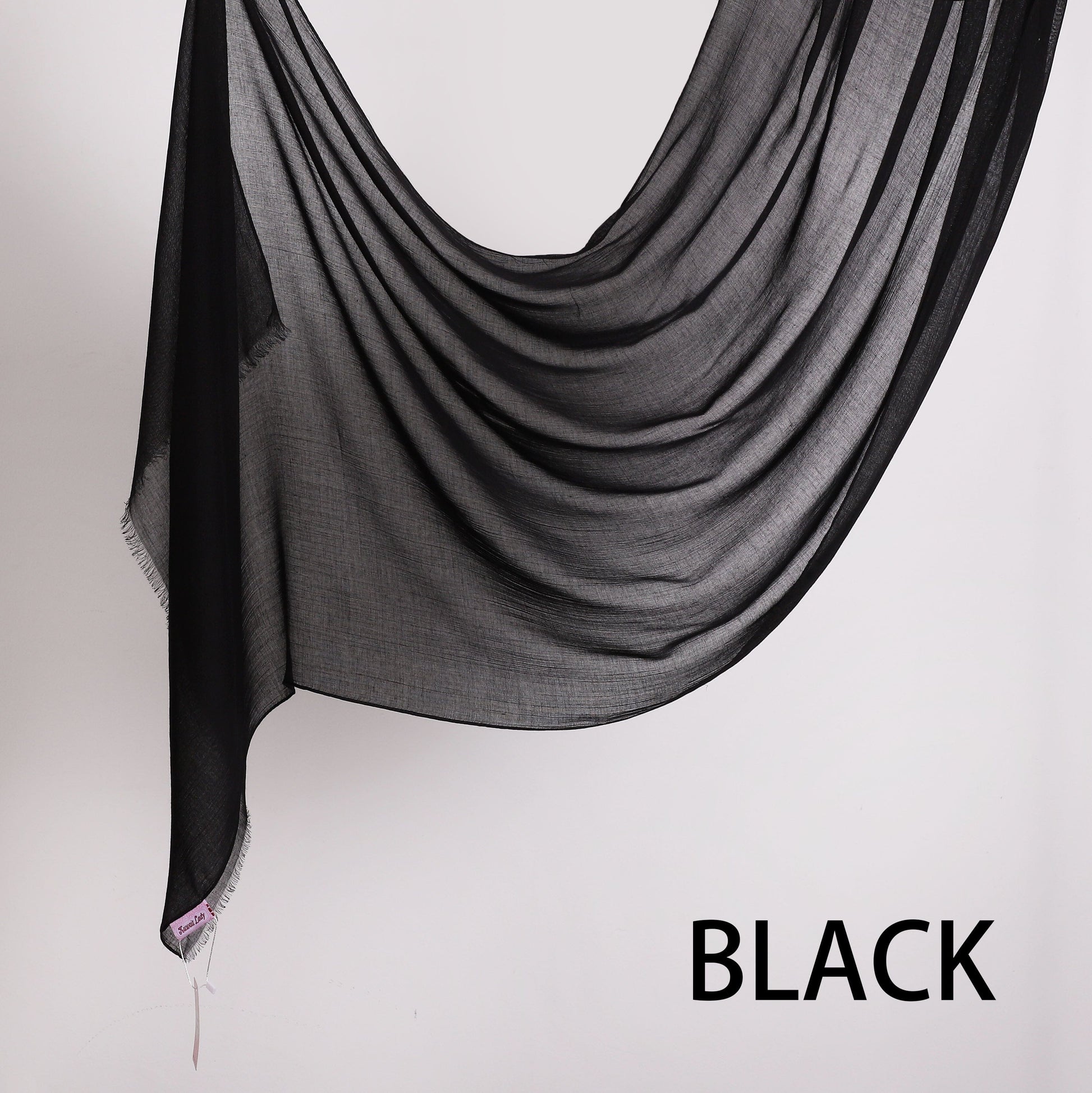 Threaded Linen Plain Khafeef Scarf