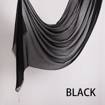 Threaded Linen Plain Khafeef Scarf