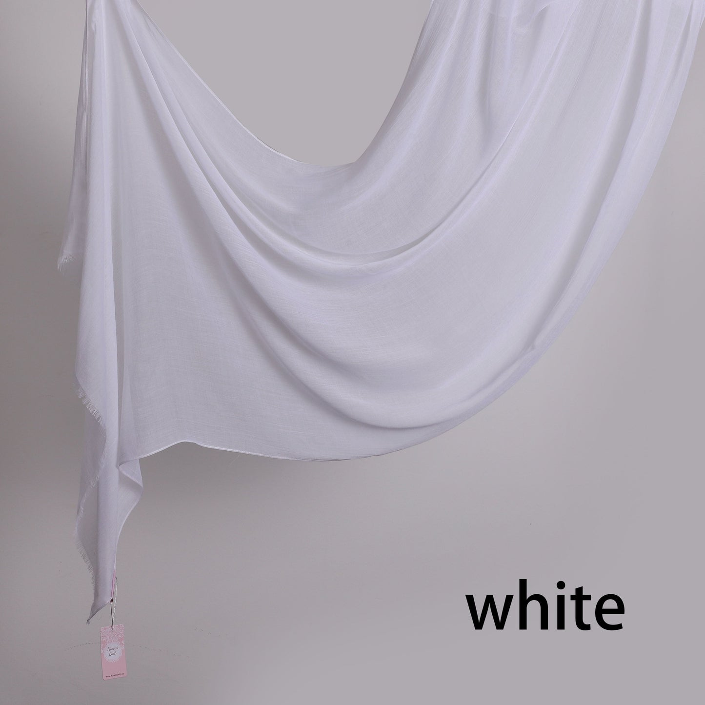 Threaded Linen Plain Khafeef Scarf