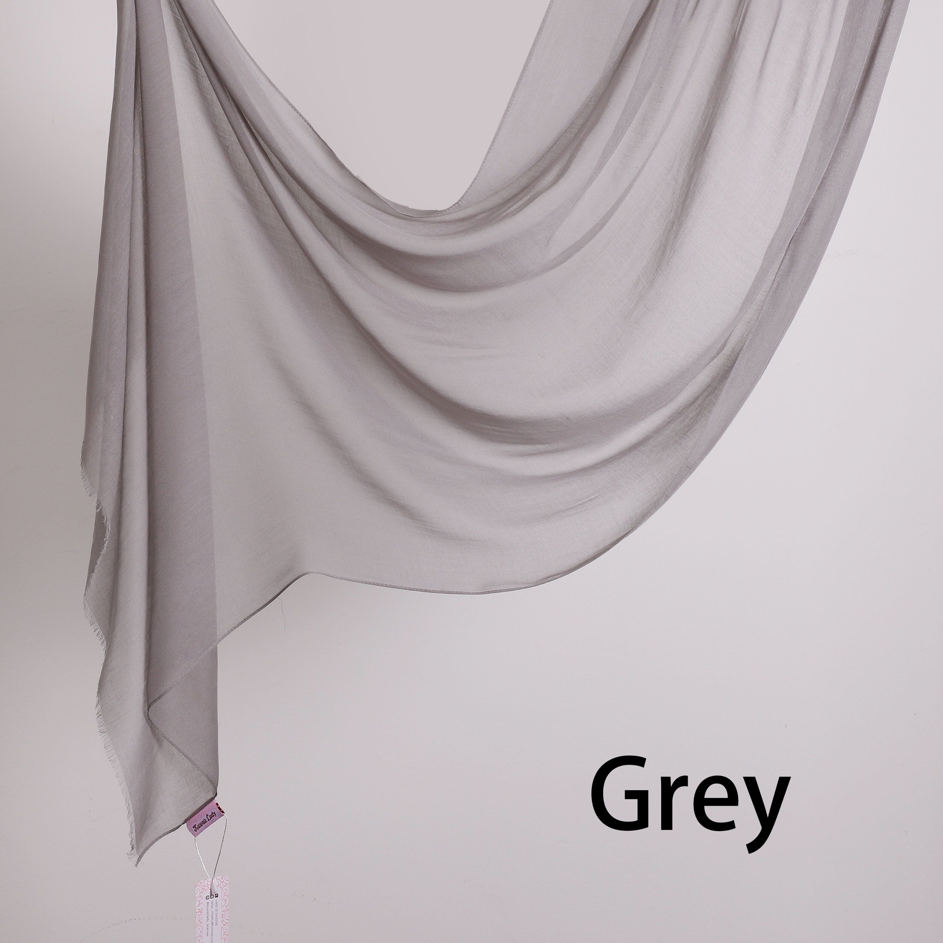 Threaded Linen Plain Khafeef Scarf
