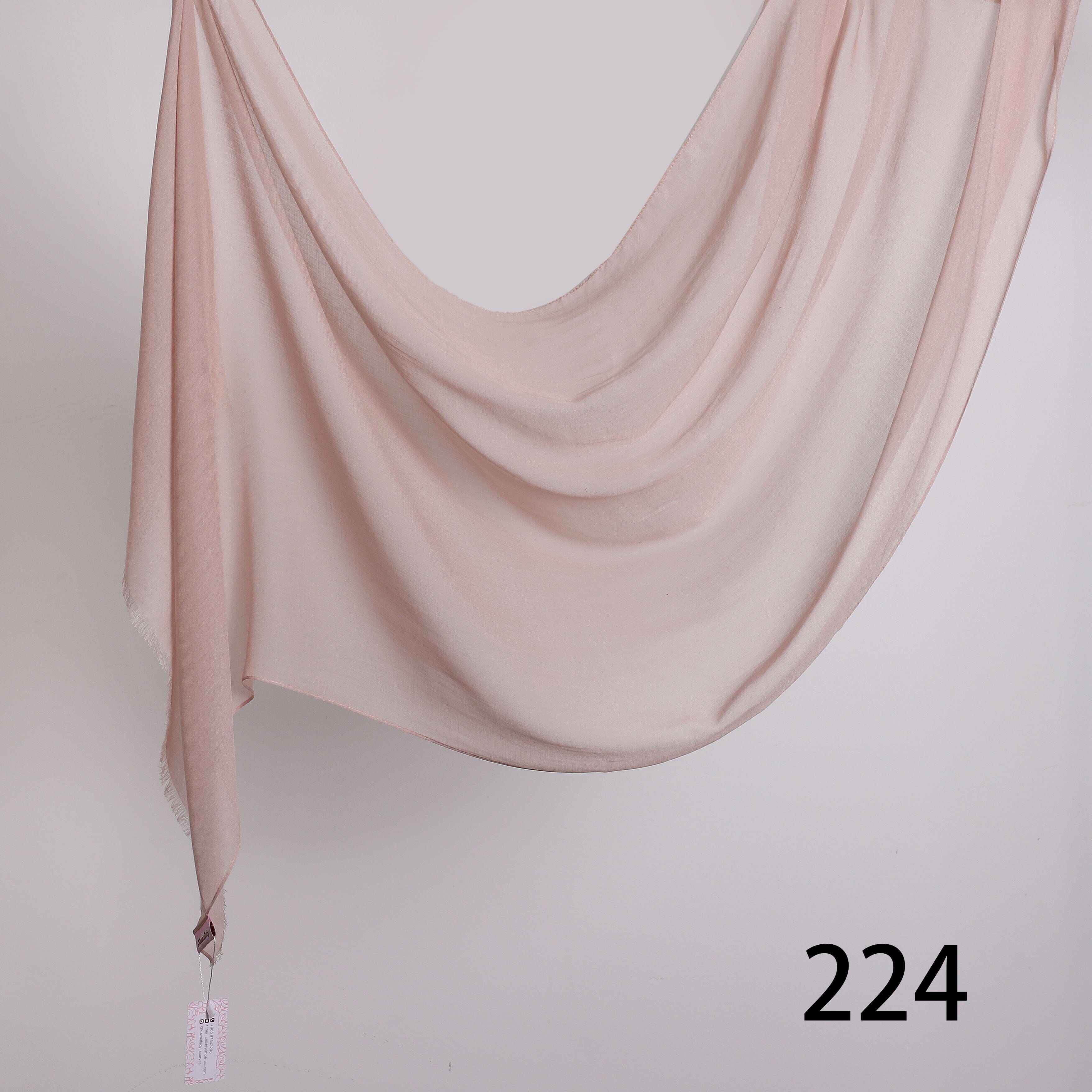 Threaded Linen Plain Khafeef Scarf