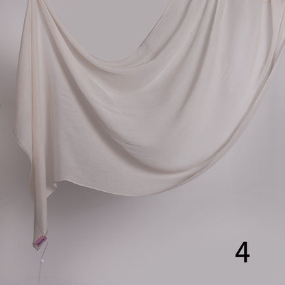 Threaded Linen Plain Khafeef Scarf