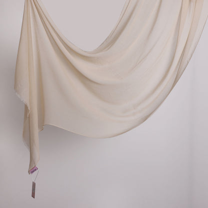 Threaded Linen Plain Khafeef Scarf
