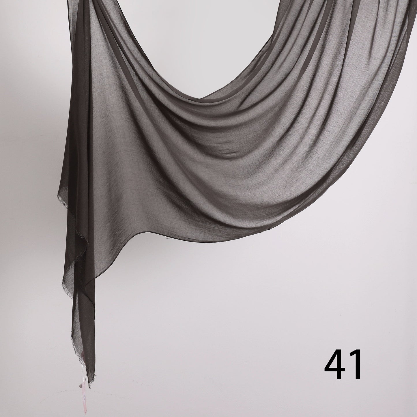 Threaded Linen Plain Khafeef Scarf