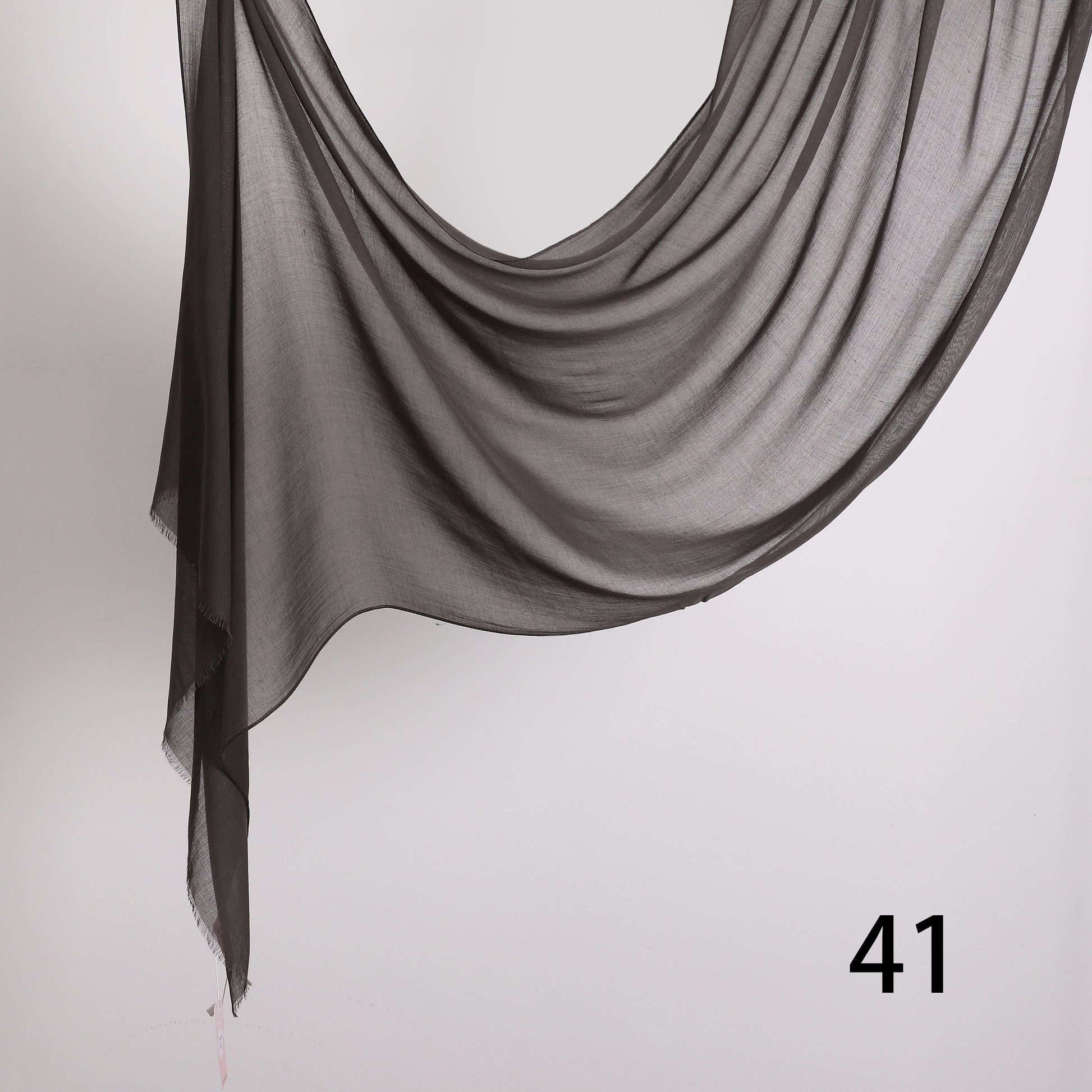 Threaded Linen Plain Khafeef Scarf