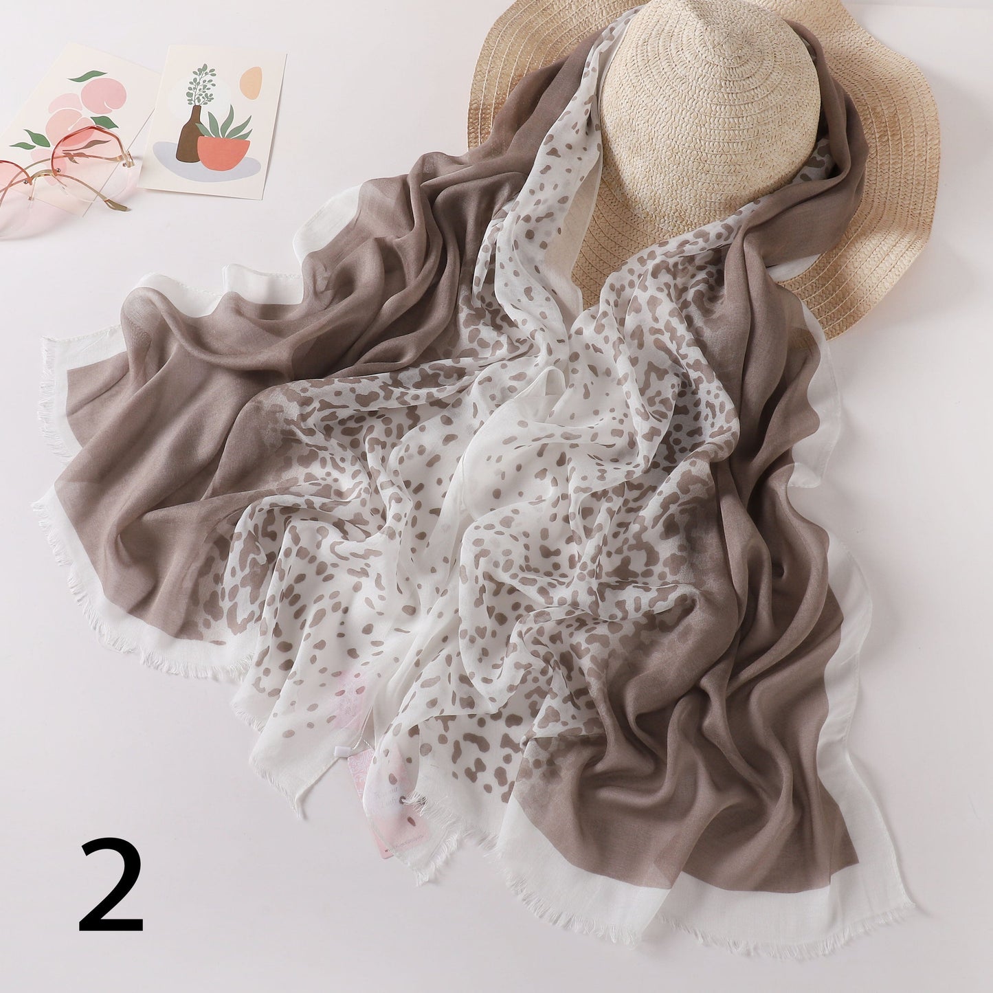 Tiger Fade Linen Scarf