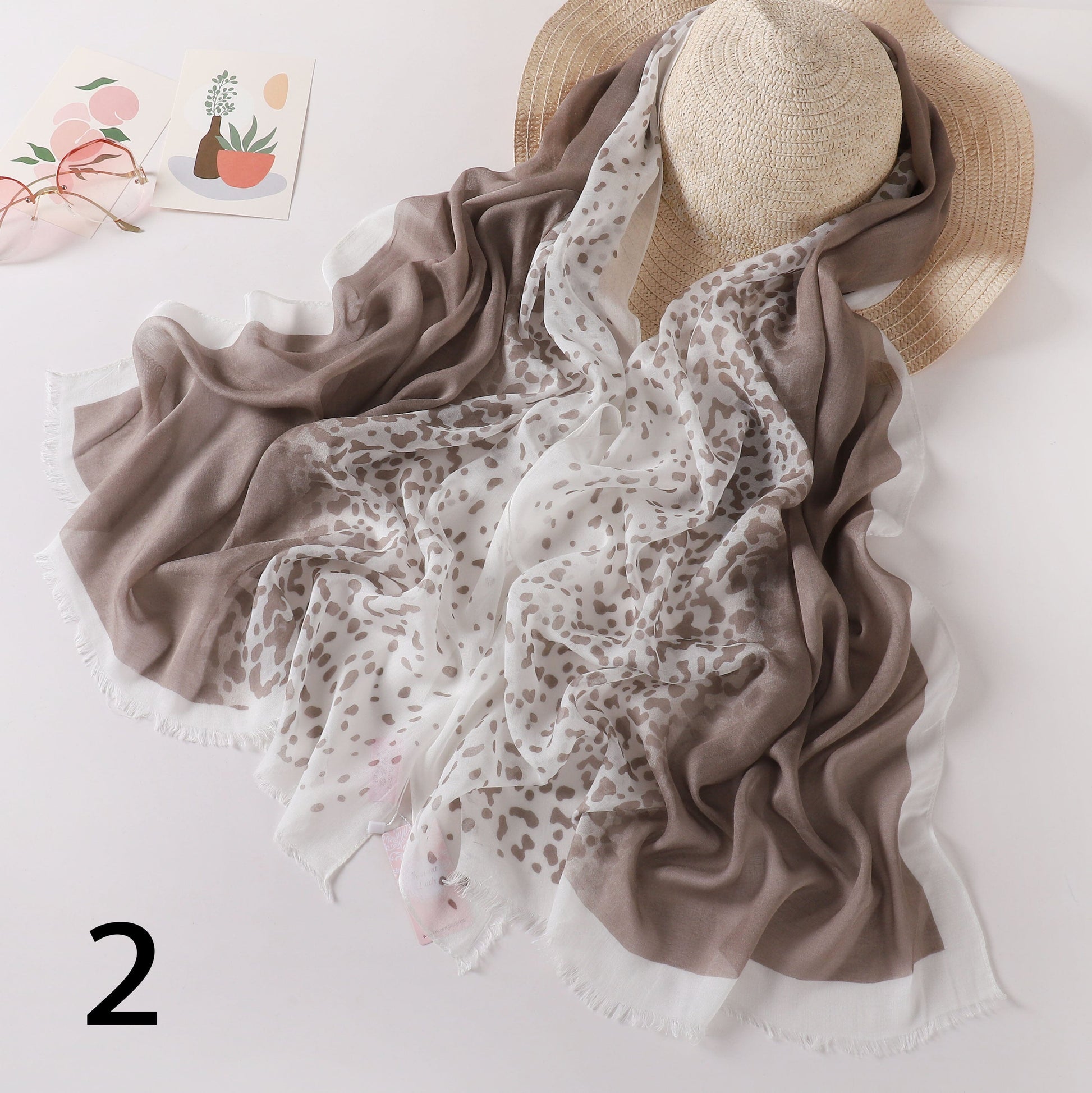 Tiger Fade Linen Scarf