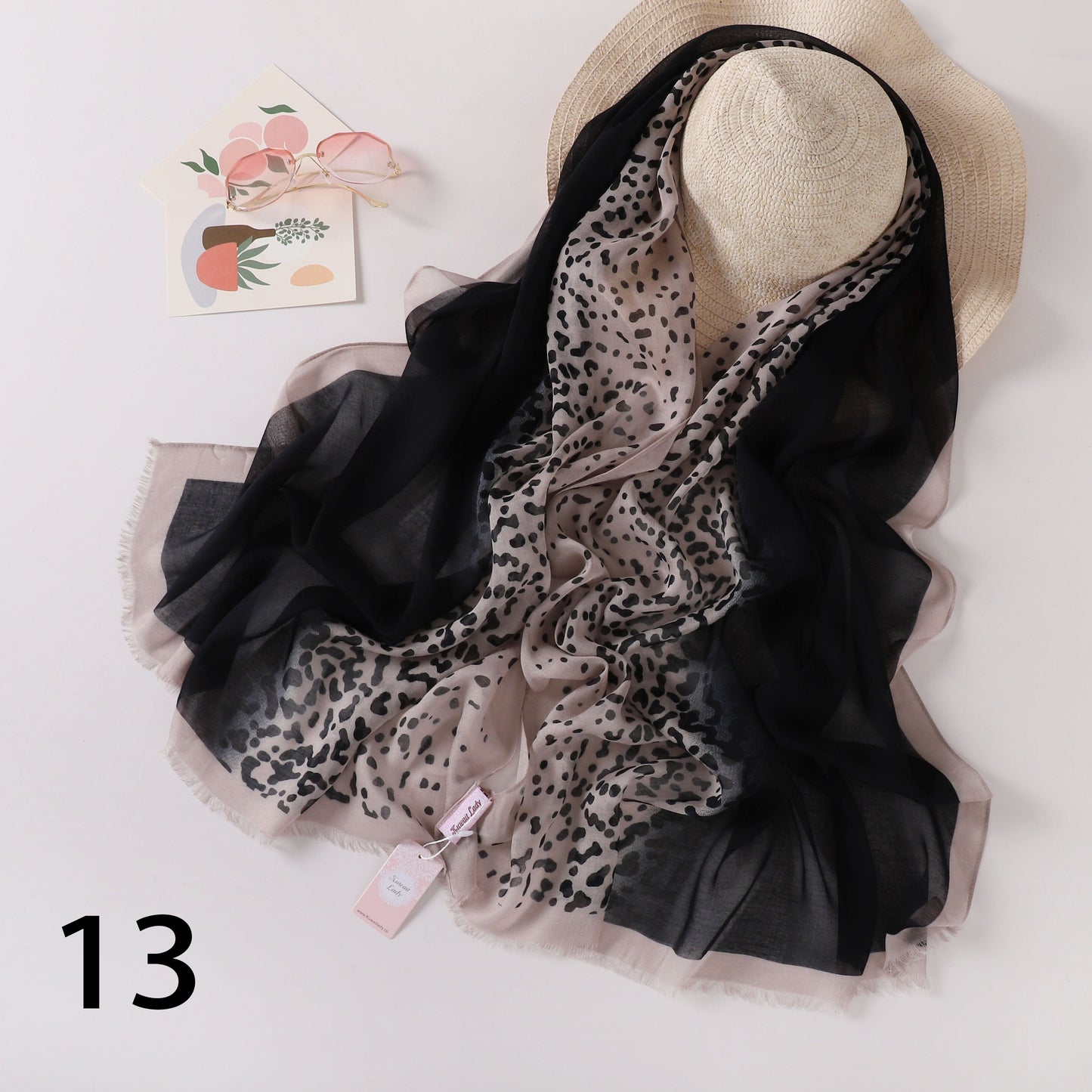 Tiger Fade Linen Scarf