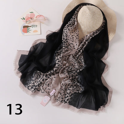 Tiger Fade Linen Scarf