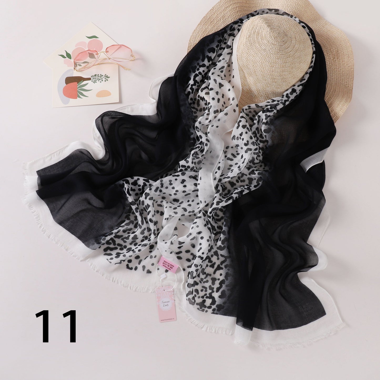 Tiger Fade Linen Scarf