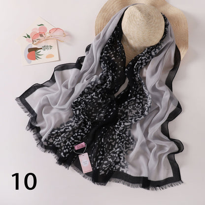 Tiger Fade Linen Scarf