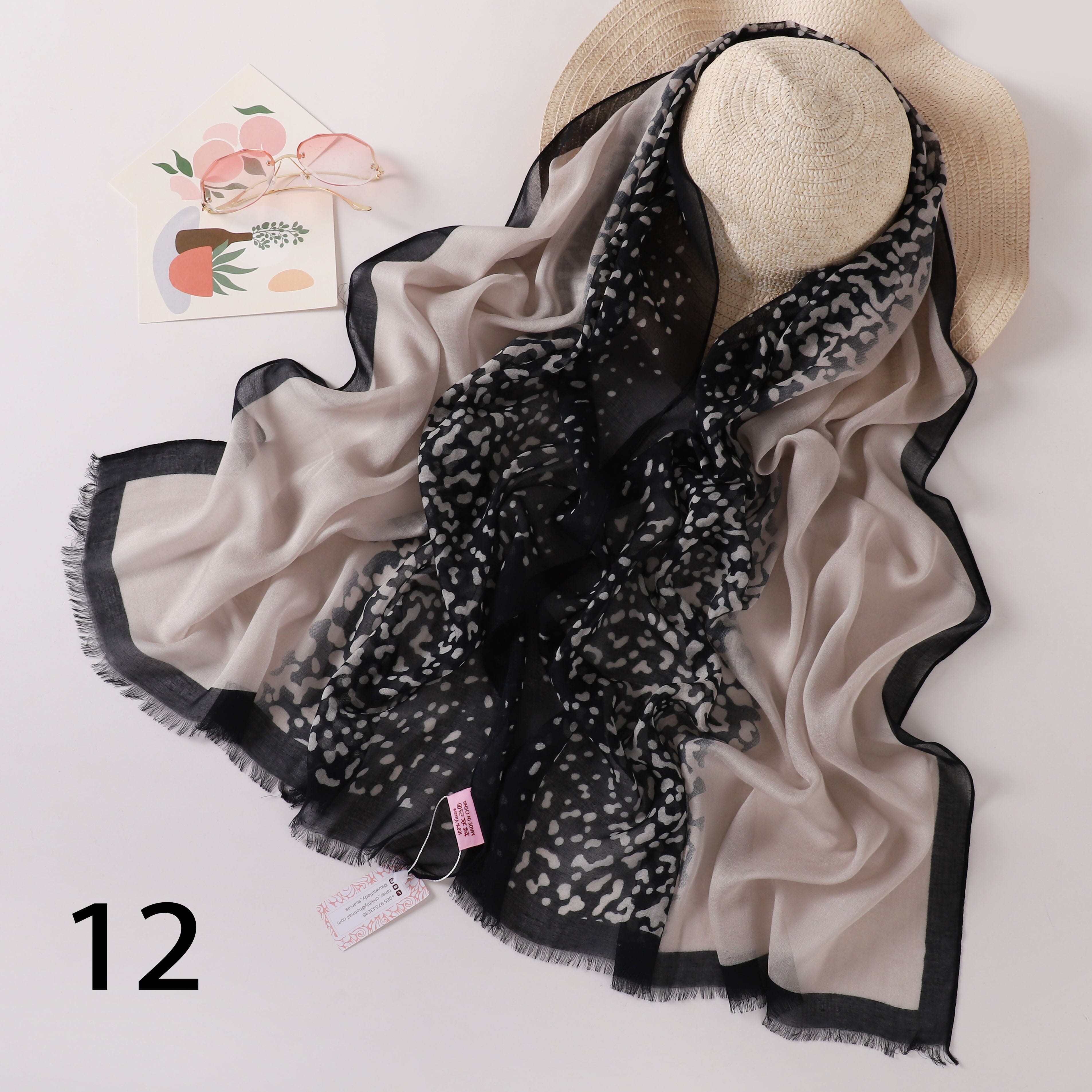 Tiger Fade Linen Scarf