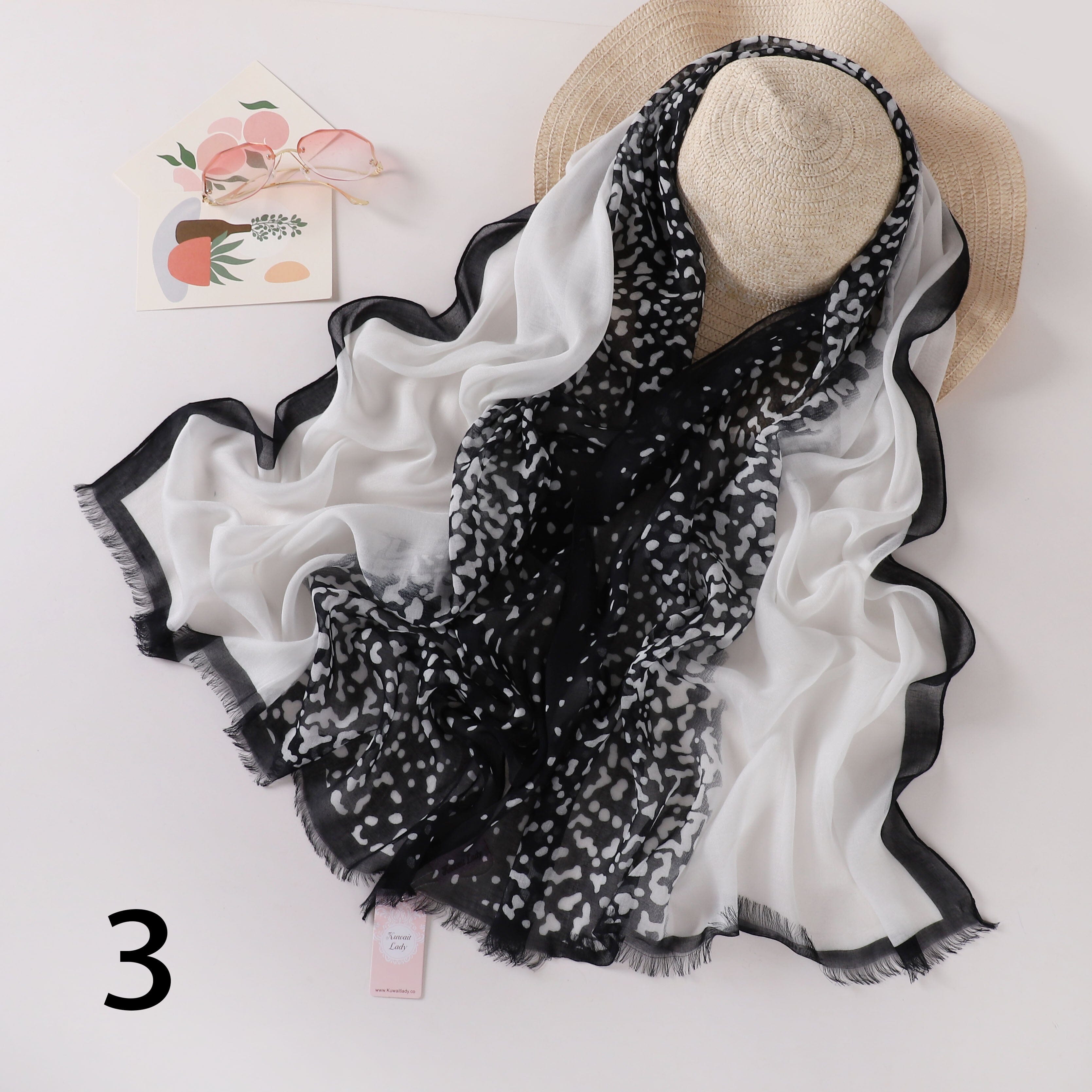 Tiger Fade Linen Scarf