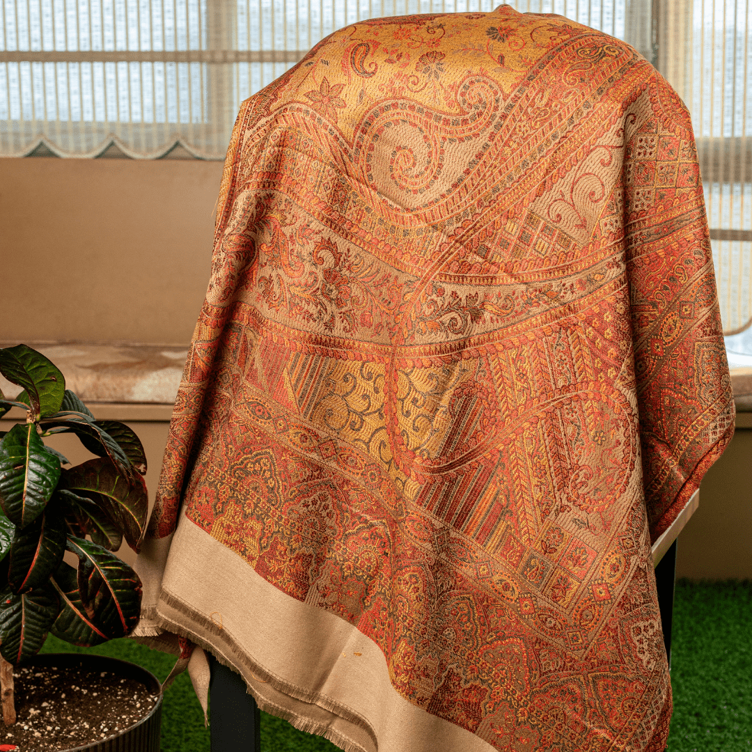 Traditional Kashmiri Pattern Shawl