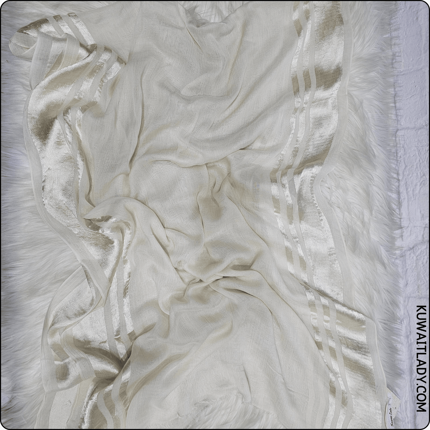 Trio Stripe Linen Scarf