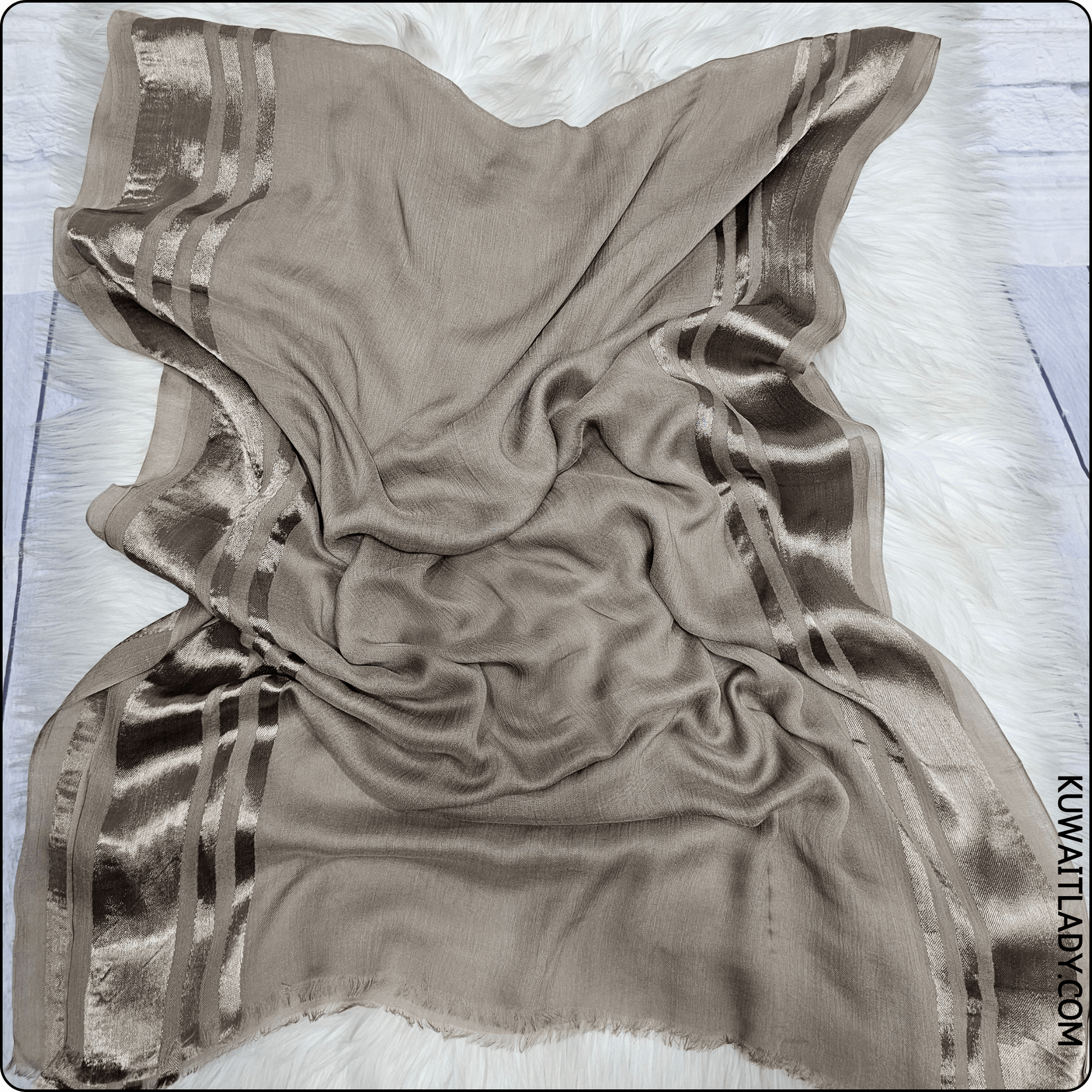 Trio Stripe Linen Scarf