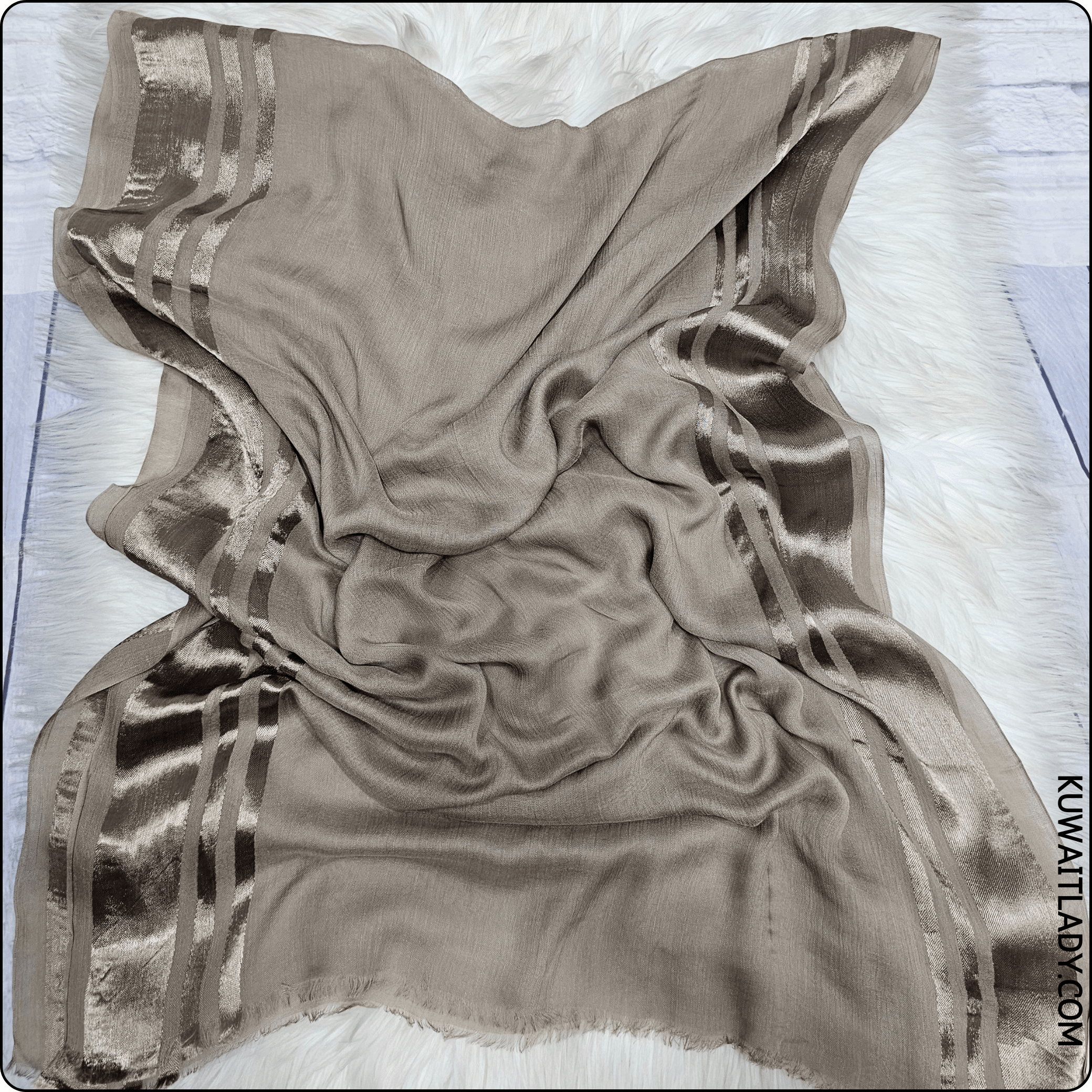 Trio Stripe Linen Scarf