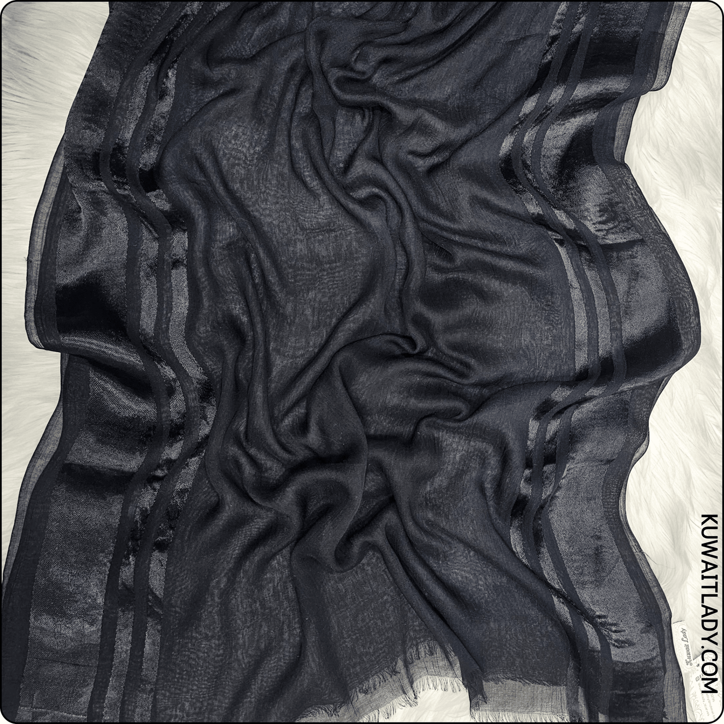 Trio Stripe Linen Scarf