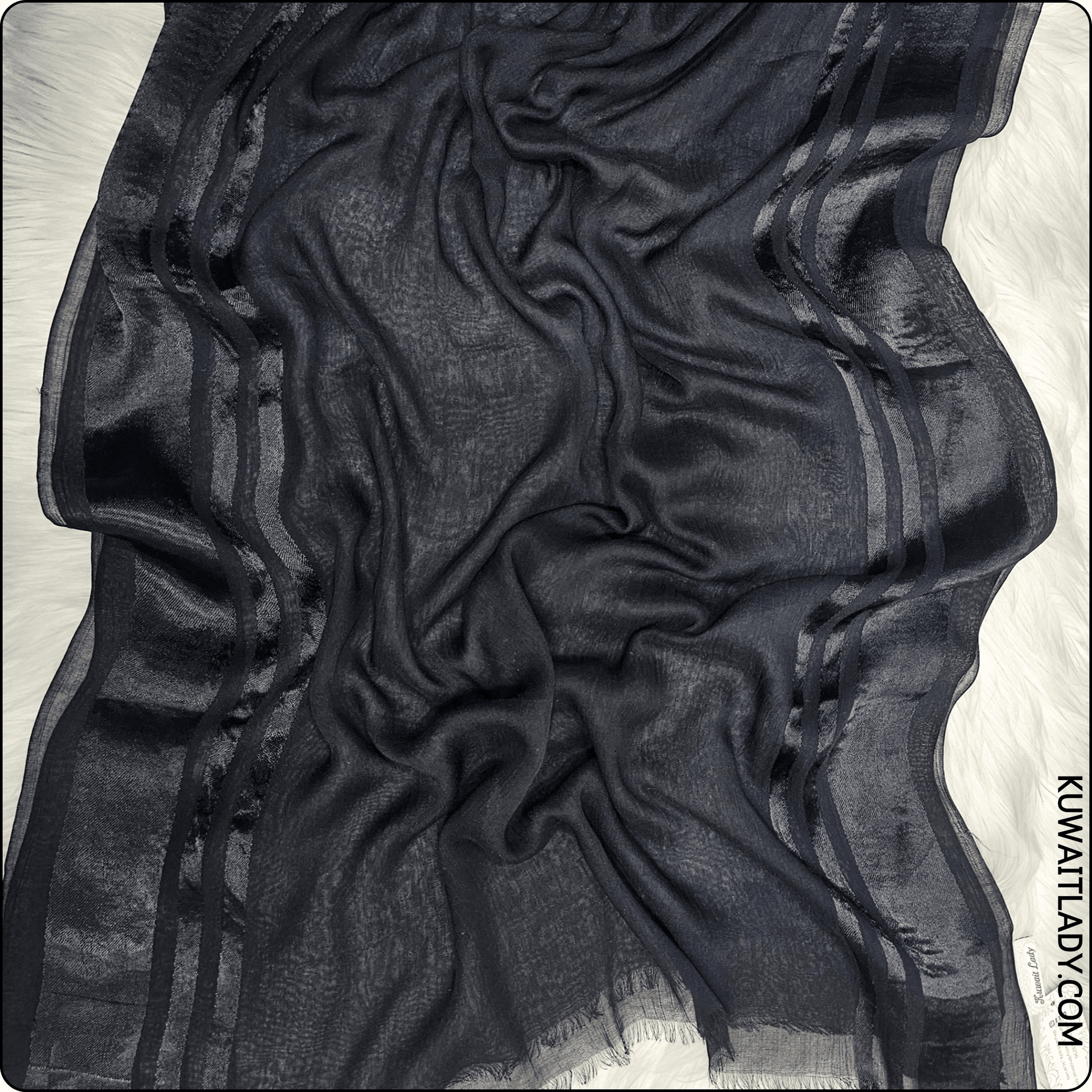 Trio Stripe Linen Scarf