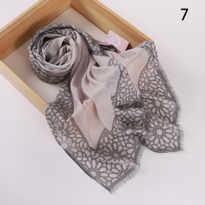 Urban Bloom Linen Scarf