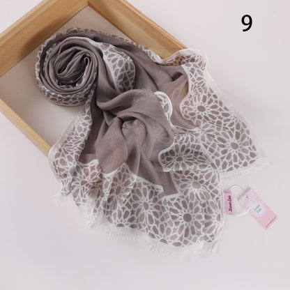 Urban Bloom Linen Scarf