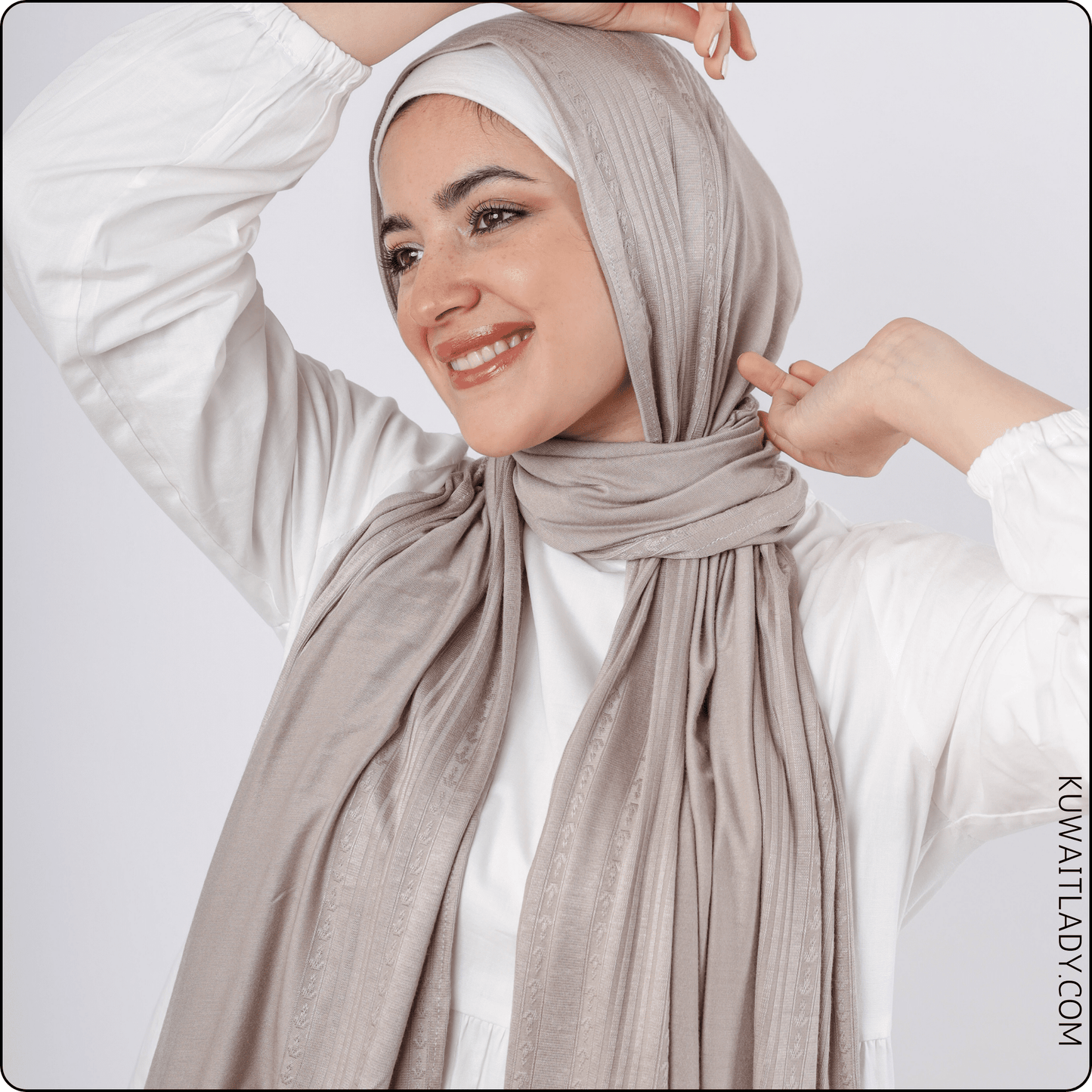 Versatile Cotton Jacquard Scarf