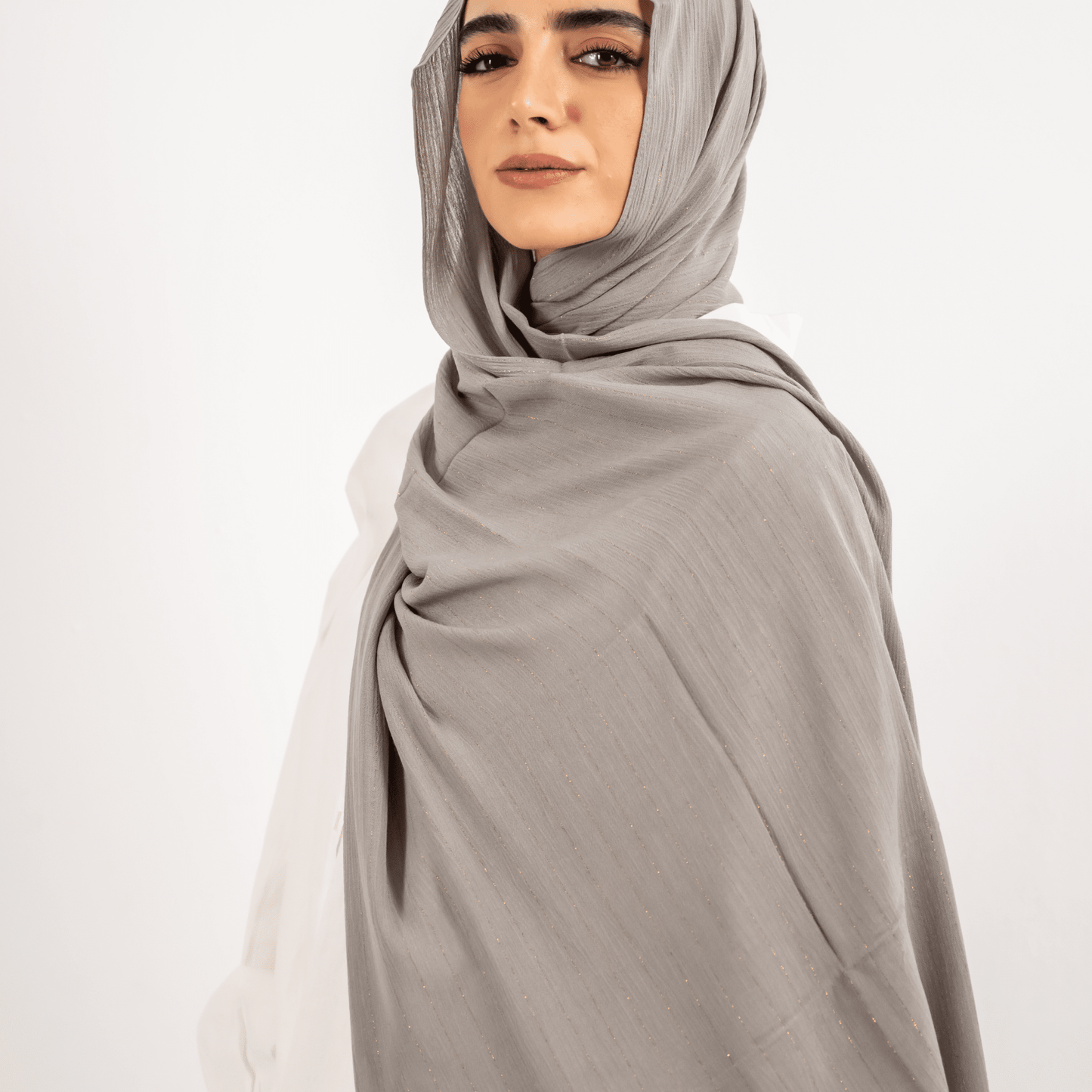 Viscose Golden Stripes Scarf