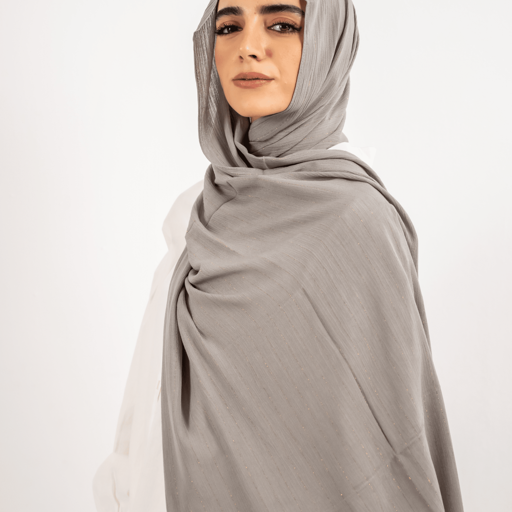 Viscose Golden Stripes Scarf