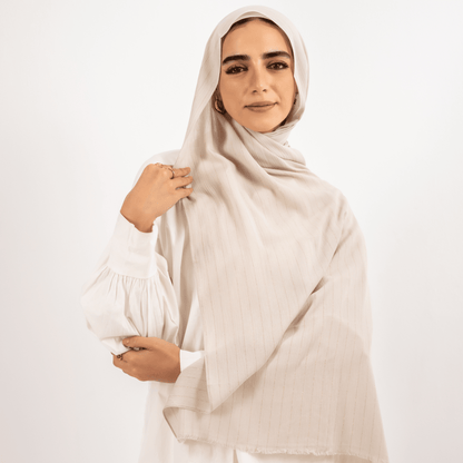 Viscose Golden Stripes Scarf